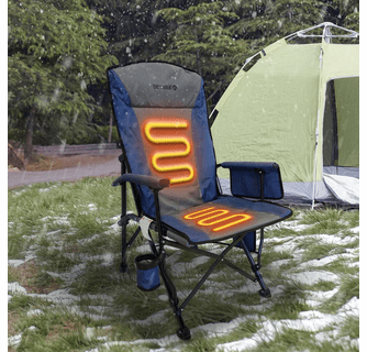 ExtremeHEAT Heated Camping Chair with 20000mAh Power Bank