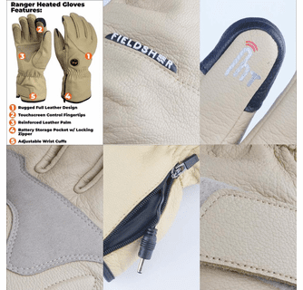Fieldsheer Mobile Warming 7.4V Unisex Ranger Heated Work Gloves