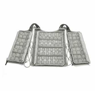 FlexiFreeze Professional Series Ice Vest Cooling Kit - Charcoal