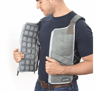 FlexiFreeze Professional Series Ice Vest Cooling Kit - Charcoal