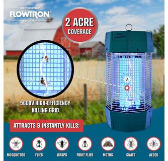 Flowtron 120W Outdoor Bug Zapper with 2 Acre coverage