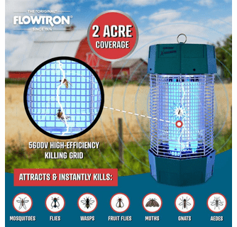 Flowtron 120W Outdoor Bug Zapper with 2 Acre coverage