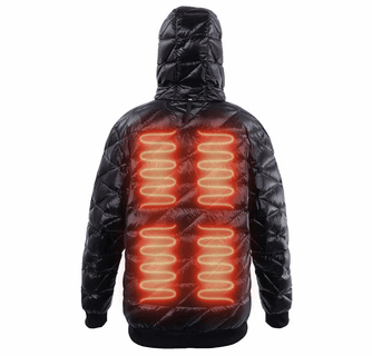 FNDN Reversible Heated Puffy Sweatshirt