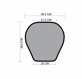 Gears Canada 12V Heated Seat Pad Cushion for Motorcycle, Snowmobile, and ATV