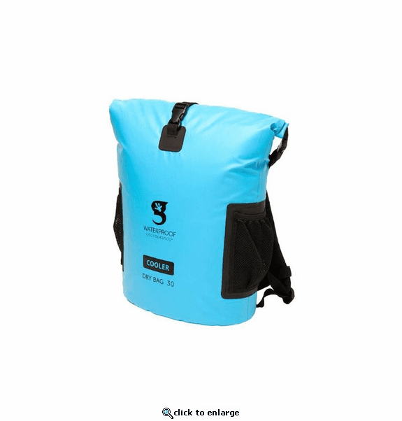 Geckobrands 30L Backpack Dry Bag Cooler - Grey