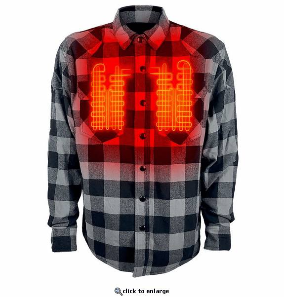 Gerbing 7V Battery Heated Flannel Shirt