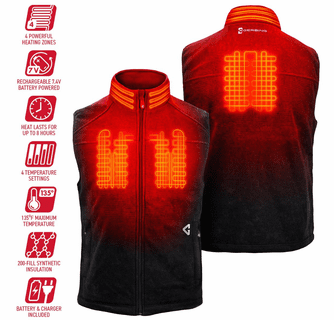 Gerbing 7V Men's Thermite Fleece Heated Vest 2.0