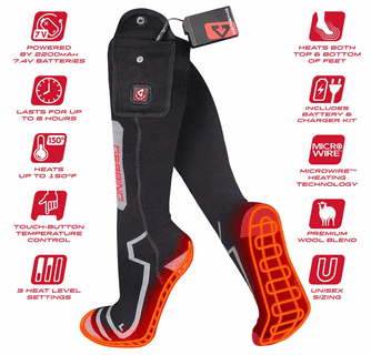Gerbing 7V Ultimate Wool Heated Socks