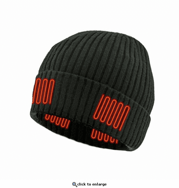 Glovii Heated Beanie with Hidden Power Switch
