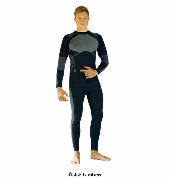Glovii Heated Thermoactive Set of Long-Sleeved Shirt and Trousers - Blue