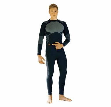 Glovii Heated Thermoactive Set of Long-Sleeved Shirt and Trousers - Blue