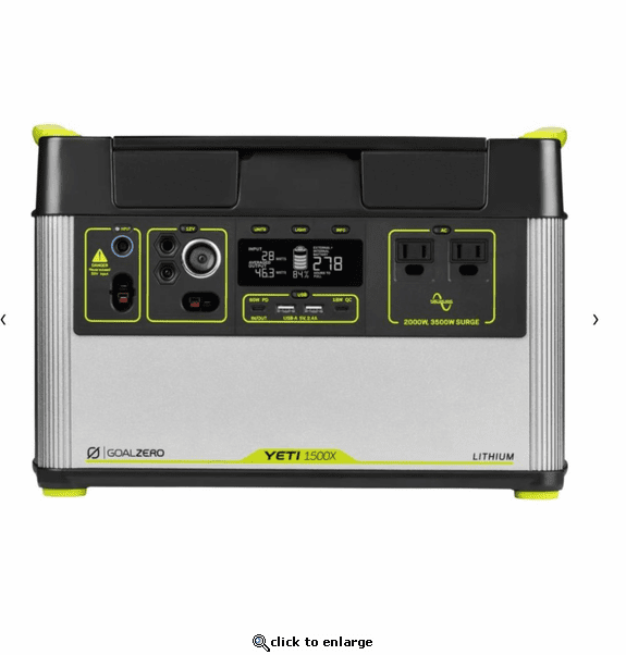 Goal Zero Yeti 1500X Portable Power Station