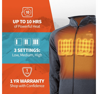 Gobi Heat Men's Apex Heated Tech Hoodie Jacket