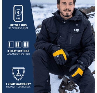 Gobi Heat Vertex II Heated Ski Gloves