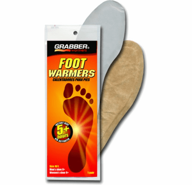 Grabber Small/Medium Insole Foot Warmers - 30 Pair Case