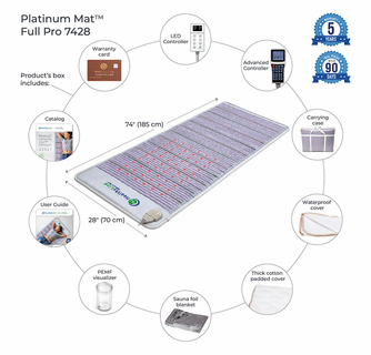 HealthyLine InfraMat Pro Platinum-Mat Full Pro PLUS 7428 Firm - Photon Advanced PEMF