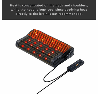 HealthyLine Jet Infrared Heated Pillow - 19x11 Inch