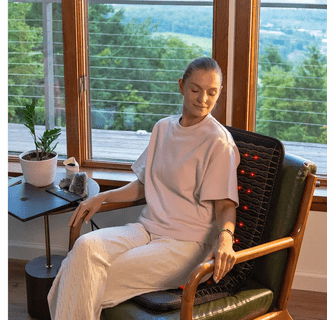 HealthyLine Jet PEMF Far Infrared Heated Chair - 40x18 Inch