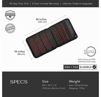 HealthyLine Jet PEMF Far Infrared Heated Chair - 40x18 Inch