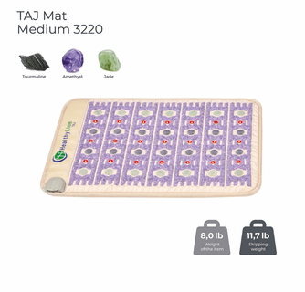 HealthyLine TAJ Mat Medium 3220 Firm - Photon PEMF InfraMat Pro - 32" x 20" (80 cm x 50 cm)