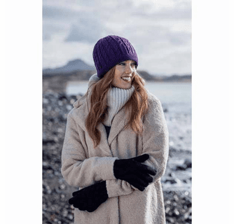 Heat Holders Women's Alesund Solid Cable Knit Hat