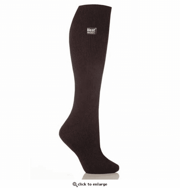 Heat Holders Women's Ashley Original Solid Long Socks - Black