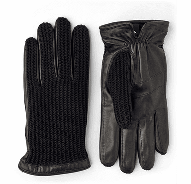 Hestra Men's Adam Leather Gloves with Cotton Crochet