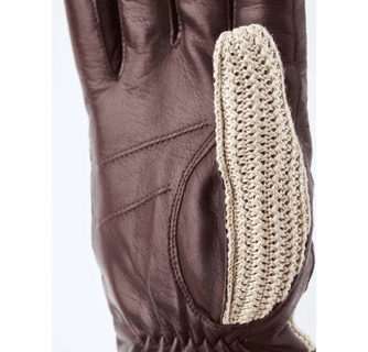 Hestra Men's Adam Leather Gloves with Cotton Crochet