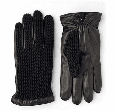 Hestra Men's Adam Leather Gloves with Cotton Crochet