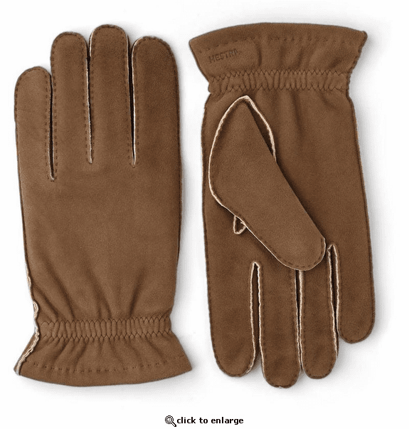 Hestra Men's Andre Handsewn Chamois Leather Gloves