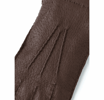 Hestra Men's Peccary Handsewn Cashmere Leather Gloves