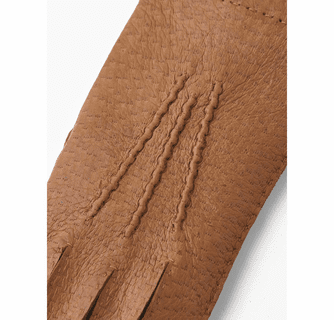 Hestra Men's Peccary Handsewn Unlined Palm Button Gloves