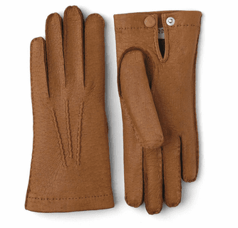 Hestra Men's Peccary Handsewn Unlined Palm Button Gloves