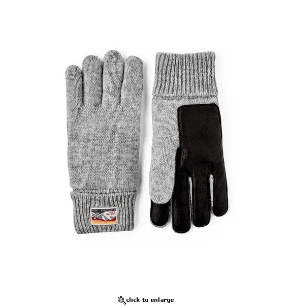 Hestra Men's Raggwool Deerskin Knitted Gloves