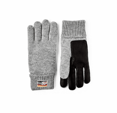 Hestra Men's Raggwool Deerskin Knitted Gloves