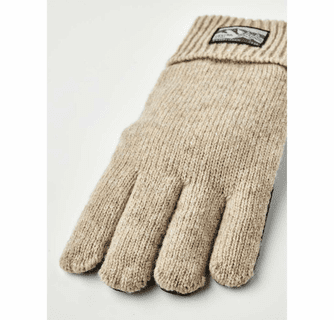 Hestra Men's Raggwool Deerskin Knitted Gloves