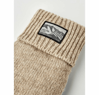 Hestra Men's Raggwool Deerskin Knitted Gloves