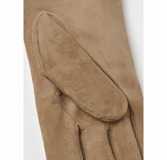 Hestra Women's Hairsheep Suede Pique 2 BT Cashmere Leather Gloves