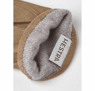 Hestra Women's Hairsheep Suede Pique 2 BT Cashmere Leather Gloves