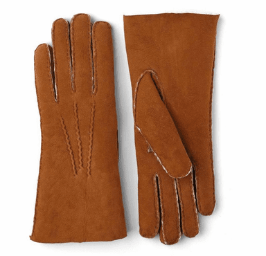 Hestra Women's Lambskin Suede Handsewn Leather Gloves