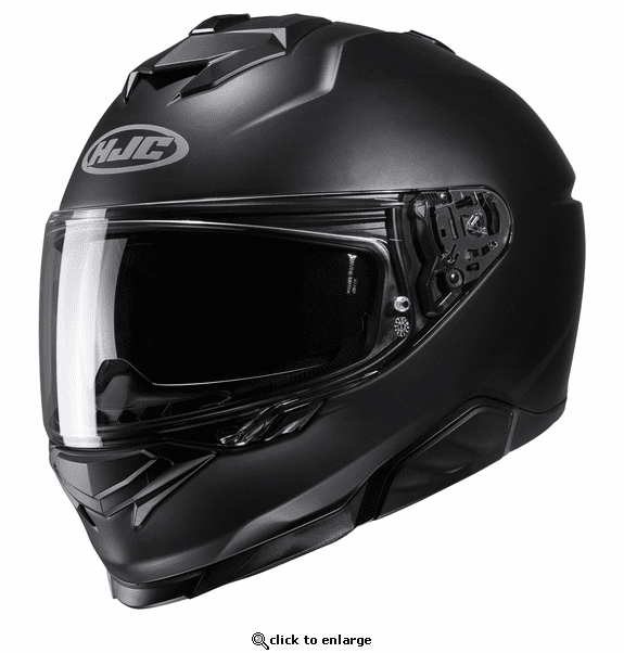 HJC I71 Advanced Polycarbonate Shell Helmet with Sun Shield - Semi Flat Black