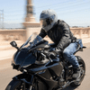 HJC I71 Advanced Polycarbonate Shell Helmet with Sun Shield - Semi Flat Black