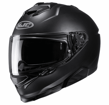 HJC I71 Advanced Polycarbonate Shell Helmet with Sun Shield - Semi Flat Black
