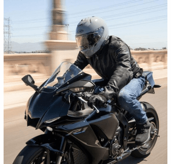 HJC I71 Advanced Polycarbonate Shell Helmet with Sun Shield - Semi Flat Black