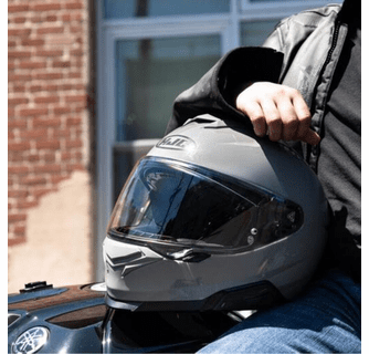 HJC I71 Advanced Polycarbonate Shell Helmet with Sun Shield - Semi Flat Black