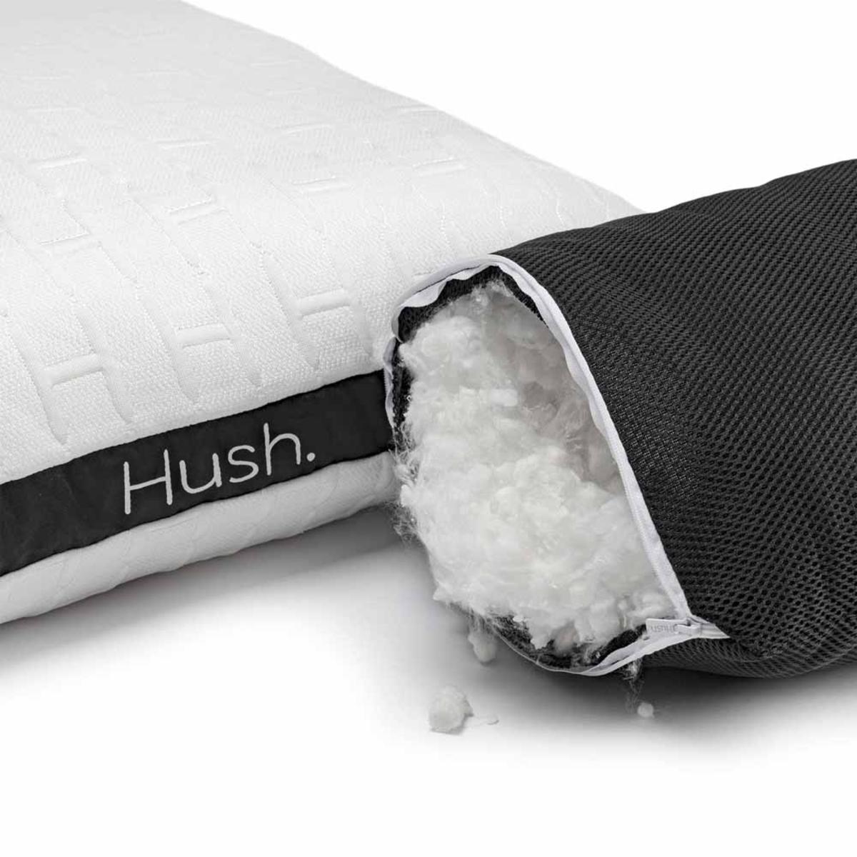 Hush Hybrid Adjustable Cooling Pillow 2 Sided One Side Cooling, One