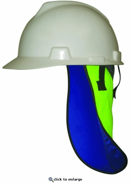 HyperKewl Evaporative Cooling Neck Shade - Hi-Viz Lime