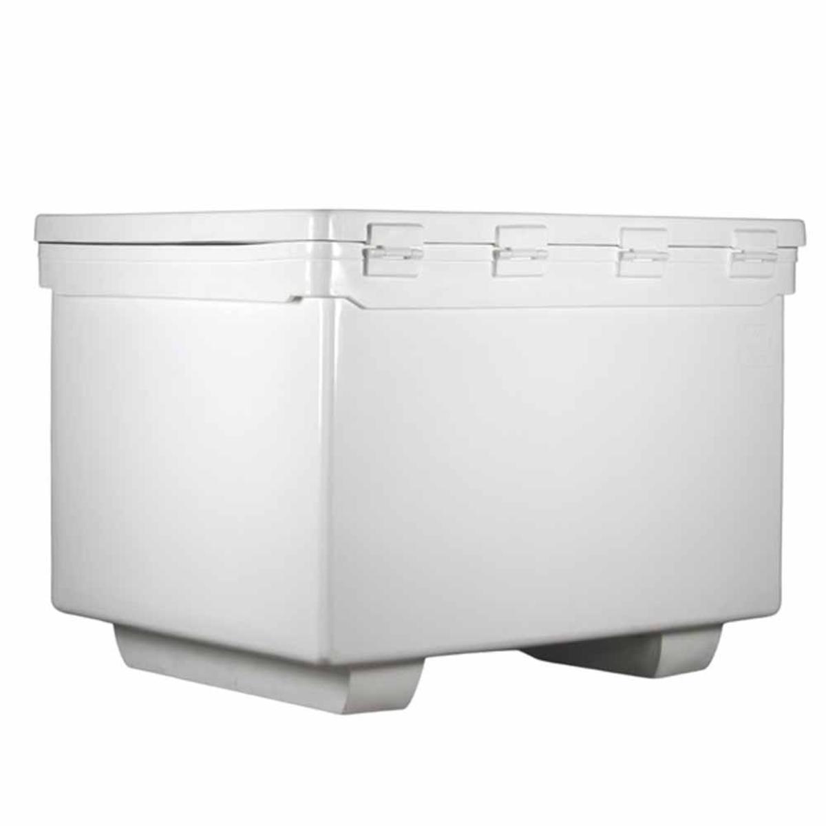 IceyTek 1100 Quart Rotomold Ice Chest/Cooler with Runners White My