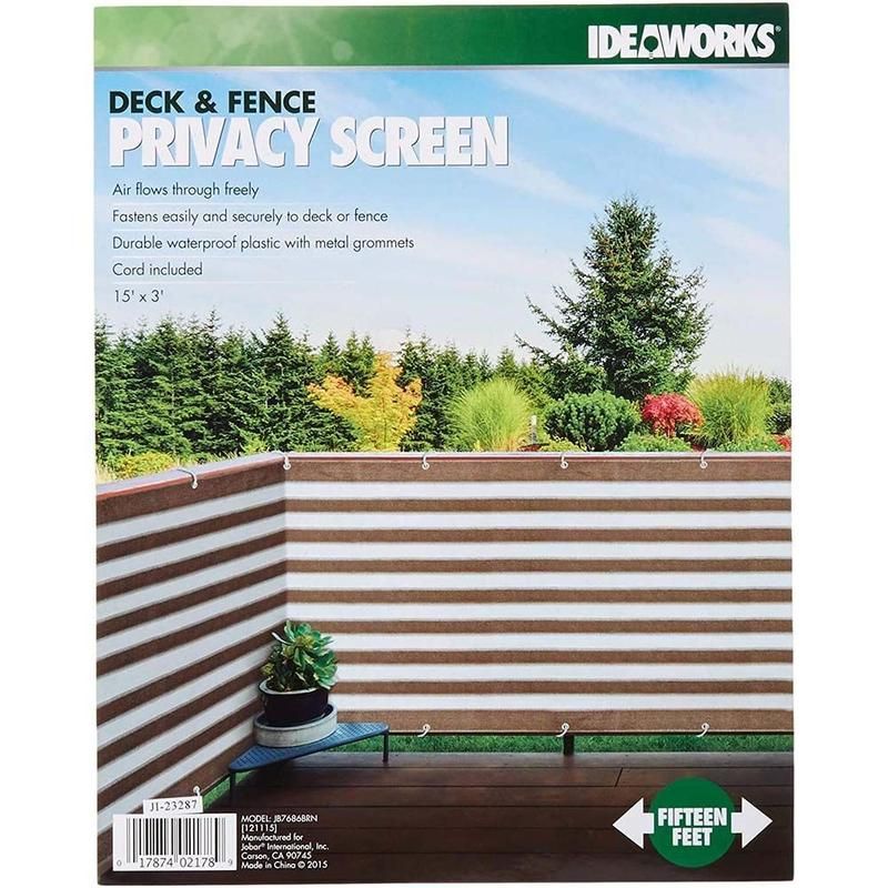 Jobar IdeaWorks Deck/Fence Privacy Durable Waterproof Netting Screen