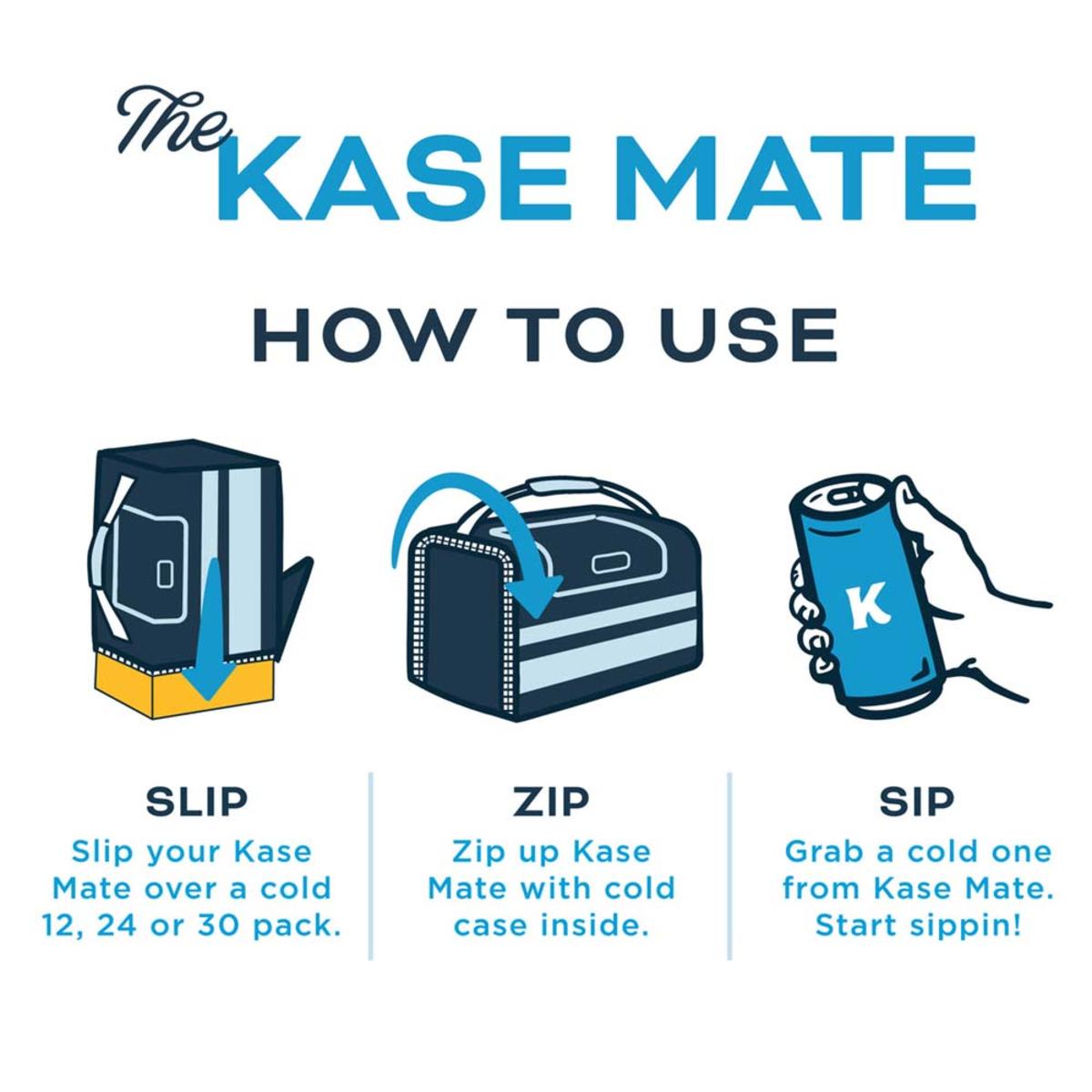 KANGA COOLERS University Of Georgia 12-Pack Kase Mate – Red Can Cooler